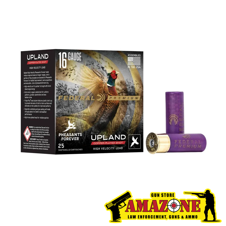 Upland Pheasants Forever High Velocity, 16 Gauge, 4 Shot, 2-3/4 in, 1 1/8 oz, 1425 fps (152 PELLETS)