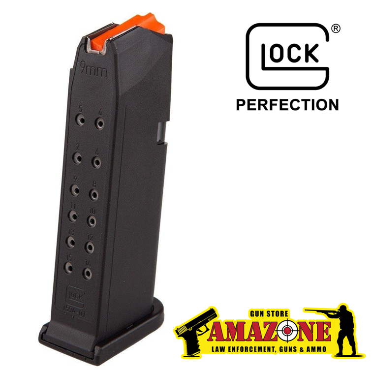 Factory- 15rd Magazine Gen 5 Orange Follower