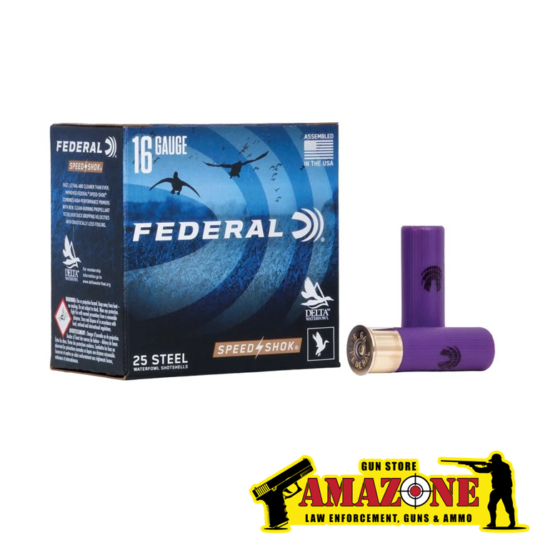 Speed-Shok, 16 Gauge, 2 Shot, 2-3/4 in, 15/16 oz, 1350 fps (117 PELLETS)