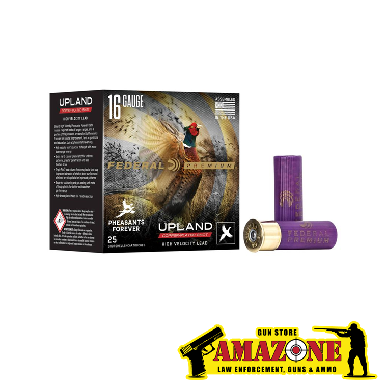 Upland Pheasants Forever High Velocity, 16 Gauge, 6 Shot, 2-3/4 in, 1 1/8 oz, 1425 fps (253 PELLETS)