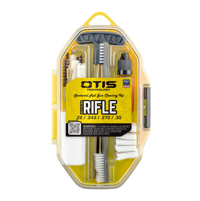 Multi-Caliber Rifle Cleaning Kit with Brass Rods